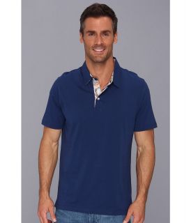 Report Collection S/S Solid Pima Cotton Polo Mens Short Sleeve Knit (Navy)