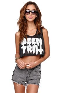 Womens Been Trill Tees & Tanks   Been Trill Drip Trill Cropped Jersey Tank