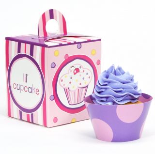 Girls Lil Cupcake 1st Birthday Cupcake Wrapper Combo Kit