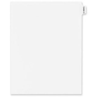 Avery Index Dividers Legal Exhibit, Letter  , White (82123)