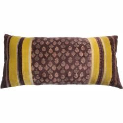 Nuloom Handmade Ethnic Chic Plum Decorative Pillow (Plum Pillow Shape RectangleDimensions 14 inches wide x 30 inches longCover CottonFill CottonCare instructions Spot cleanThe digital images we display have the most accurate color possible. However, 