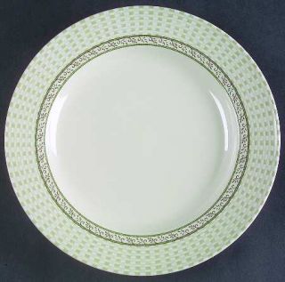 Johnson Brothers Basket Weave Salad Plate, Fine China Dinnerware   Lt Green Weav