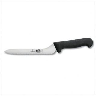Victorinox   Swiss Army Offset Sandwich Knife w/ 7.5 in Blade, Black Polypropylene Handle
