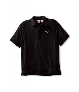 PUMA Golf Kids Solid Tech Polo Boys Short Sleeve Pullover (Black)