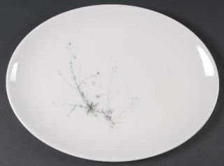 Royal Doulton Greenbrier 13 Oval Serving Platter, Fine China Dinnerware   Gray&