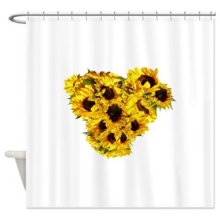  Sunflower Heart Shower Curtain  Use code FREECART at Checkout
