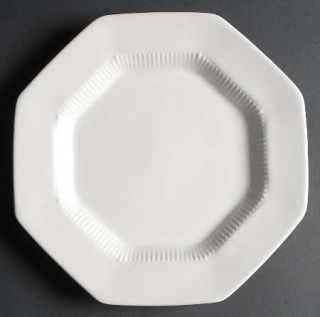 Nikko Classic White Dinner Plate, Fine China Dinnerware   Multisided,All White,R