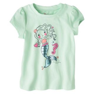 Circo Infant Toddler Girls Short Sleeve Mermaid Tee   Joyful Mint 5T