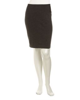 Pull On Pencil Skirt, Charcoal