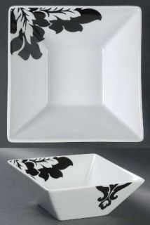 The Cellar Whiteware Black And White Soup/Cereal Bowl, Fine China Dinnerware   W