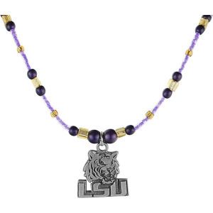 LSU Tigers 1 Charm Necklace