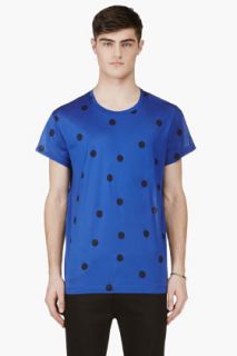 Acne Studios Blue Polka Dot T_shirt