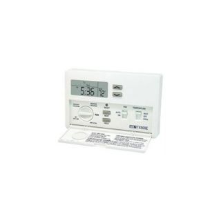 LUX Thermostats TX500E LUX Thermostat, 52 Digital Programmable Smart Temp Heating and Cooling Thermostat