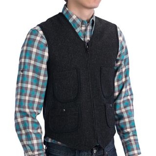 Woolrich Utility Vest   Wool Blend (For Men)   BLACK/GREY (S )