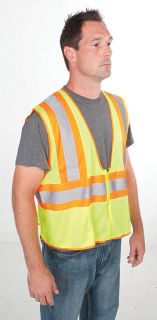 Greenlee 0176102L High Visibility Class 2 Tradesman Safety Vest, L/XL 2Tone