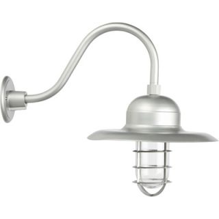 NPower Barn Light with Wall/Ceiling Sconce   13in. Dia., Silver