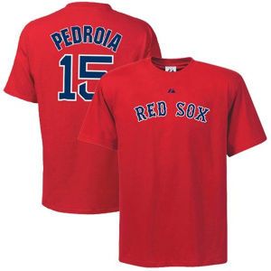 Boston Red Sox Dustin Pedroia Majestic MLB Youth Player Tee