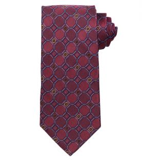 Signature Allover Grid on Textured Ground Tie JoS. A. Bank