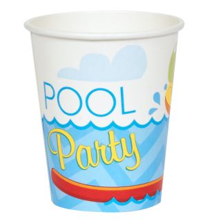 Splashin Pool Party 9 oz. Paper Cups