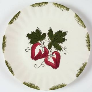 Blue Ridge Southern Pottery Strawberry Sundae Luncheon Plate, Fine China Dinnerw