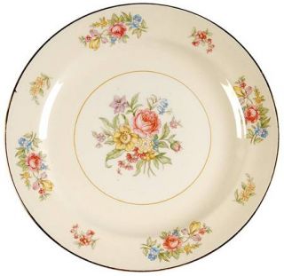 Homer Laughlin  Dresden Salad Plate, Fine China Dinnerware   Eggshell Nautilus,