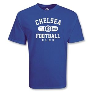 Euro 2012   Chelsea Football Club Distressed Soccer T Shirt (Royal)