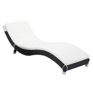Source Outdoor Wave All Weather Wicker Chaise Lounge Multicolor   SO 095 31 01