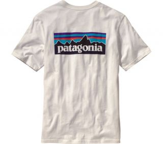 Mens Patagonia P 6 Logo T Shirt 51865   White Graphic T Shirts