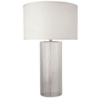 Oceana Glass 1 light Polished Chrome Table Lamp