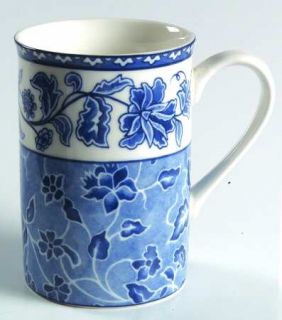 William Roberts Blue Reverie Mug, Fine China Dinnerware   Blue Multidesign, Smoo