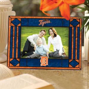 Detroit Tigers Art Glass Picture Frame