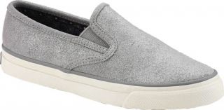 Womens Sperry Top Sider Mariner Sparkle Suede   Grey Sparkle Suede Casual Shoes