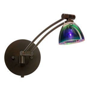 Besa Lighting BEL 1WW 185893 BR Divi Swing Arm Lamp