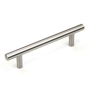 Stainless Steel 6 inch Cabinet Bar Pull Handles (case Of 25) (100 percent stainless steelFinish Brushed nickelOverall length 6 inches (150mm)Hole to hole spacing 4 inches (102mm)Projection 1.375 inchesDiameter 0.5 inchModel 12SL0006S)