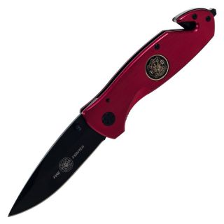 Whetstone The Defender Series FD Fire Fighter Pocket Knife Multicolor   25 F7108