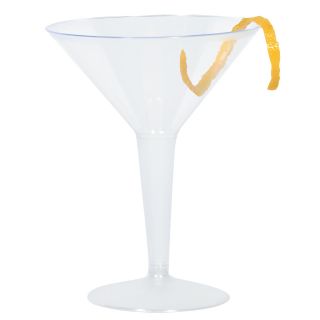 Plastic 8 oz. Martini Glasses