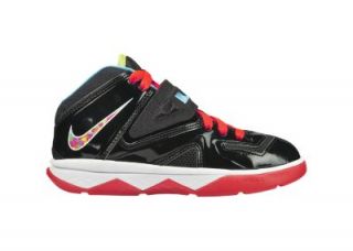 LeBron Soldier VII (10.5c 3y) Preschool Basketball Shoes   Black