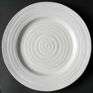 Portmeirion Sophie Conran White Large Dinner Plate, Fine China Dinnerware   Whit