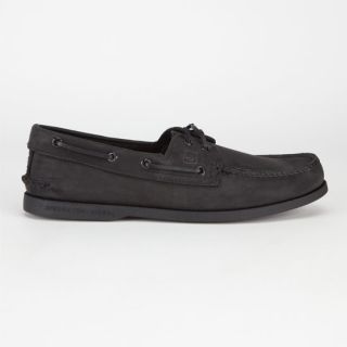 Authentic Original Mens Boat Shoes Black In Sizes 8.5, 9.5, 12