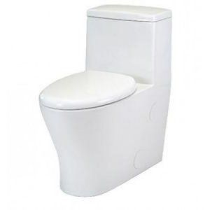 Foremost TL10PBHETEW Nitra Comfort Height 1 Piece Elongated Toilet with Seat