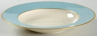 Franciscan Palomar Robins Egg Blue Rim Soup Bowl, Fine China Dinnerware   Robins