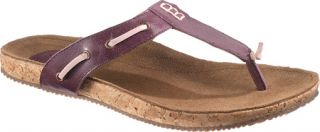 Womens Sebago Somersworth Thong   Purple Casual Shoes