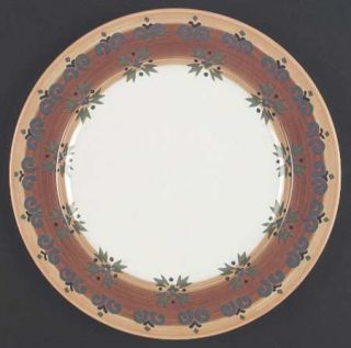 Mikasa Granada Red Dinner Plate, Fine China Dinnerware   Intaglio,Blue&Green Flo