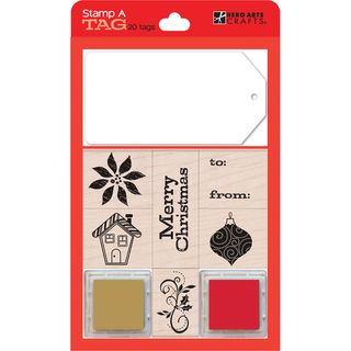 Hero Arts Stamp And Tag Boxed Set red