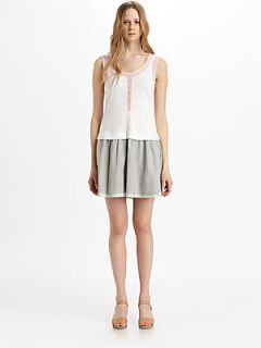 Marc by Marc Jacobs Jasper Mixed Knit Dress   White