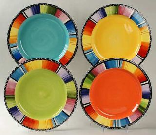 Serape (Set of 4 Motifs) Dinner Plate, Fine China Dinnerware   Nancy Green, Mult