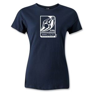 FIFA Interactive World Cup Womens Emblem T Shirt (Navy)