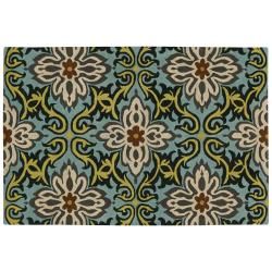 Amy Butler Hand tufted Floral New Zealand Wool Rug (79 X 106)