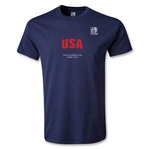 Euro 2012   FIFA U 20 World Cup 2013 USA T Shirt (Navy)