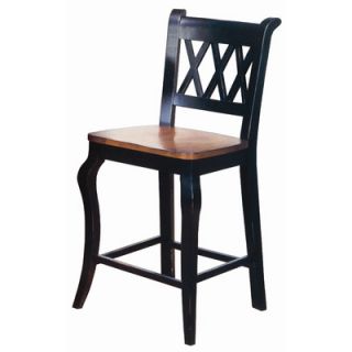 Sunset Trading Cabernet 24 3X Back Cafe Chair DLU B16 24 XX Color Black/Cherry
